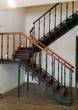 Чугунная маршевая лестница "Новая Рига", фото 1